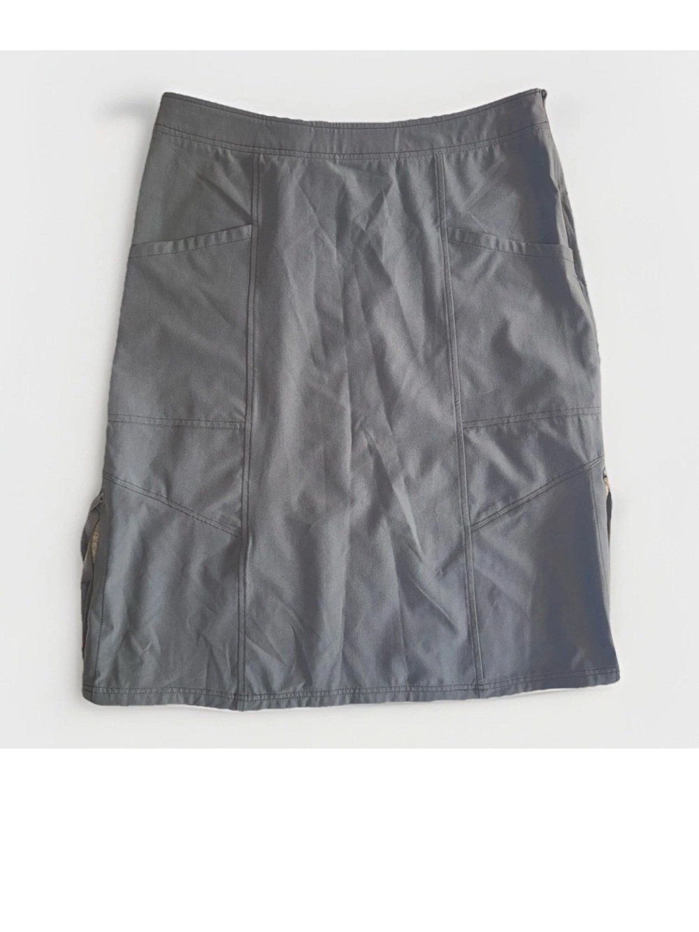 Title Nine Women’s Gray Outdoor Hiking Skirt Sz 6 Stretch Active Travel Pockets